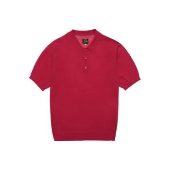 Needles Polo Shirts Men Red