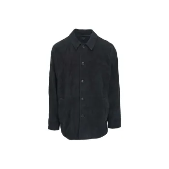 VINCE Suede Shirt Jacket