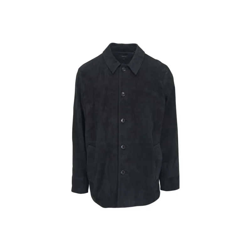 VINCE Suede Shirt Jacket-0