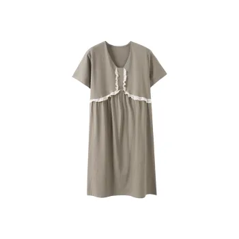 FENTENGCARE Nightgown Women's Gray