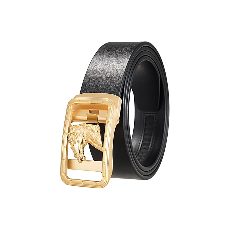 JONNY MOORE Top Grain Cow Leather Belts Men's 3.4cm-4