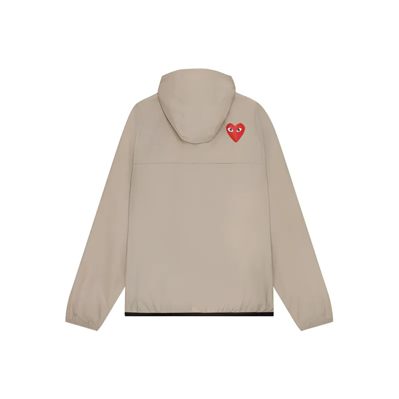 Comme Des Garçons Play X K Way Half Zipped Jacket-1