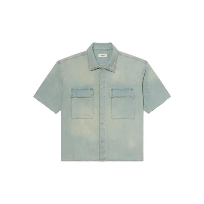 FRAME SS24 Shirt Men's Light Blue-0