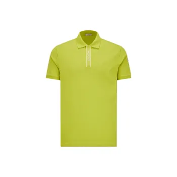 Moncler SS24 Polo Shirt Men's Yellow Stone Gray