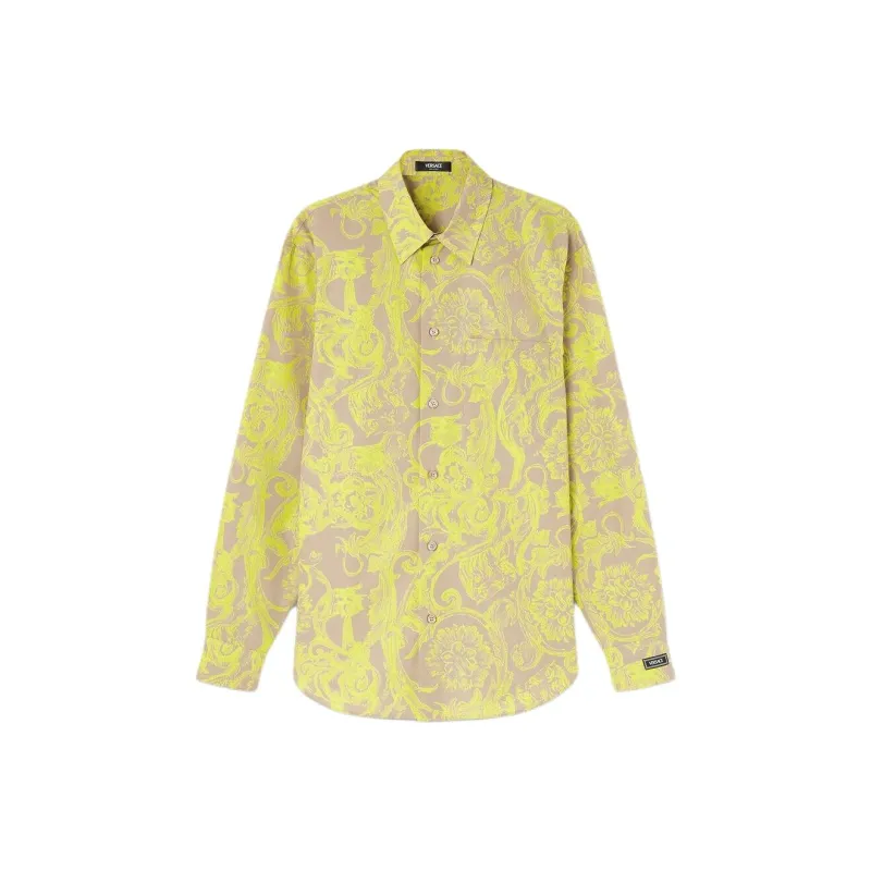 VERSACE Shirts Men Yellow-0