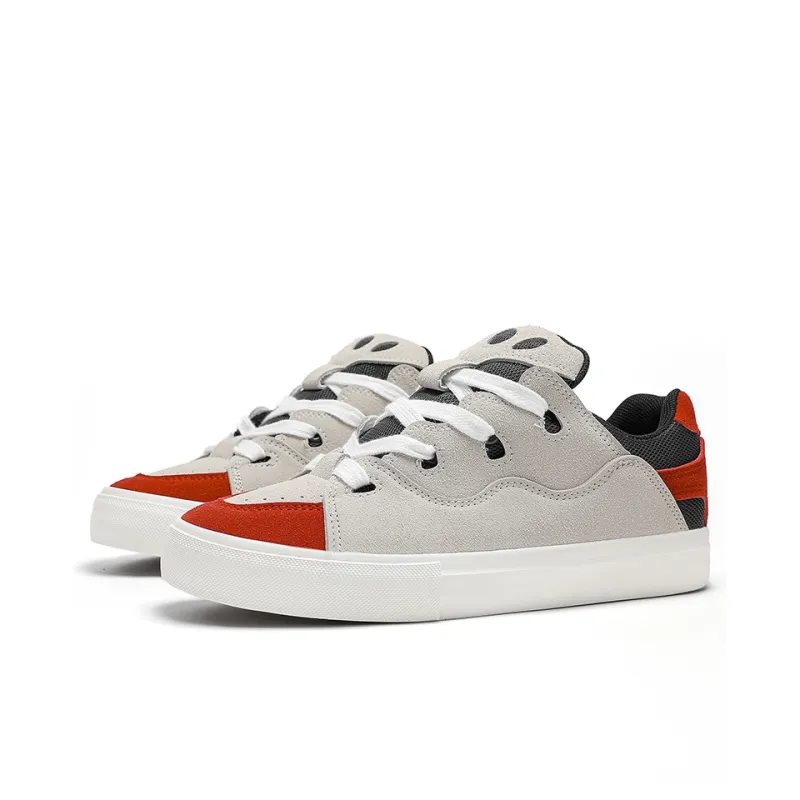 OUGLEMEN Slip-Resistant Cushioning Abrasion-Resistant Low-Top Skateboard Shoes Unisex Box-7
