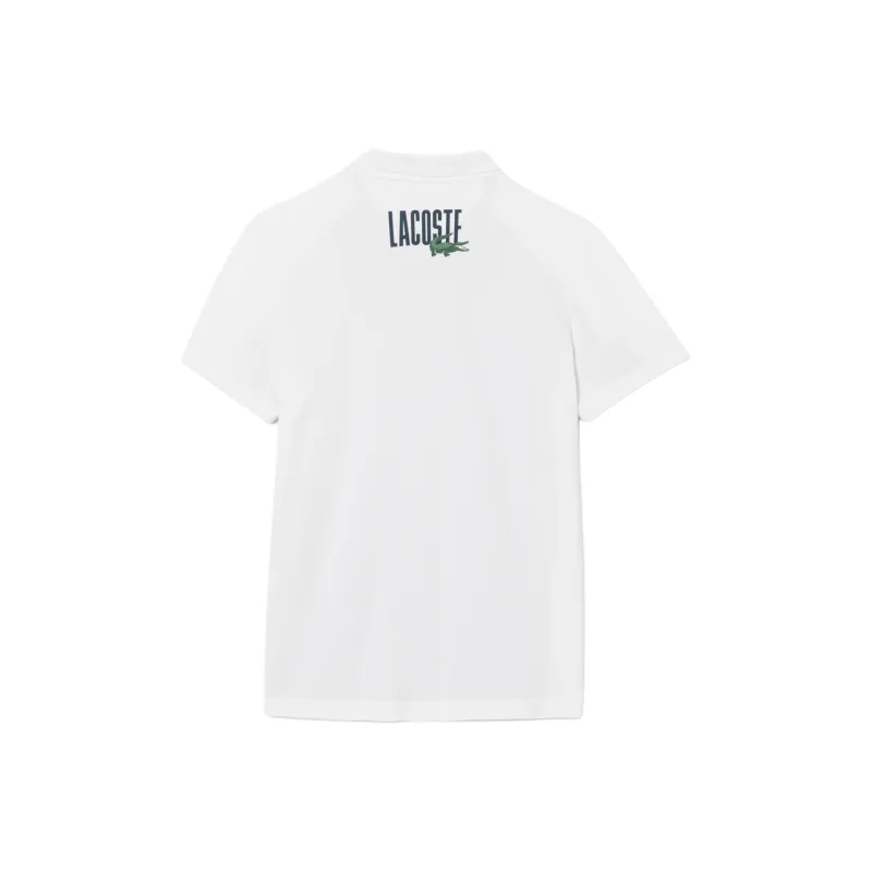 LACOSTE Polo Shirt Men's Marine Blue/Green White-1