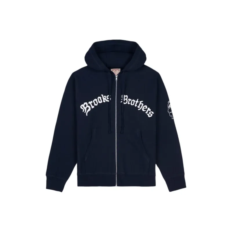 Brain Dead BROOKS BROTHERS Collaboration Sweatshirts Unisex Navy-0