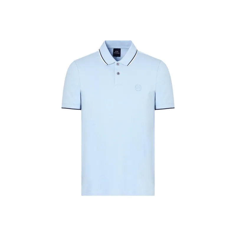 ARMANI EXCHANGEAE Polo Shirt Men's Light Blue-0