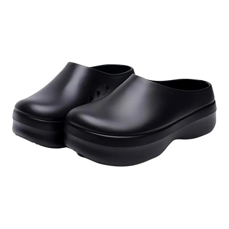 Yu Pu Closed Toe Summer Waterproof Semi Closed EVA Slippers Indoor Home Slip Resistant Slippers-3