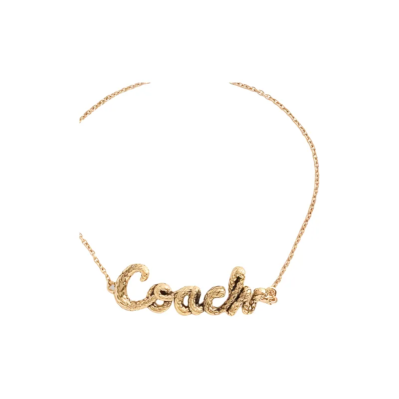 COACH Brass Bracelets Unisex Gold-2