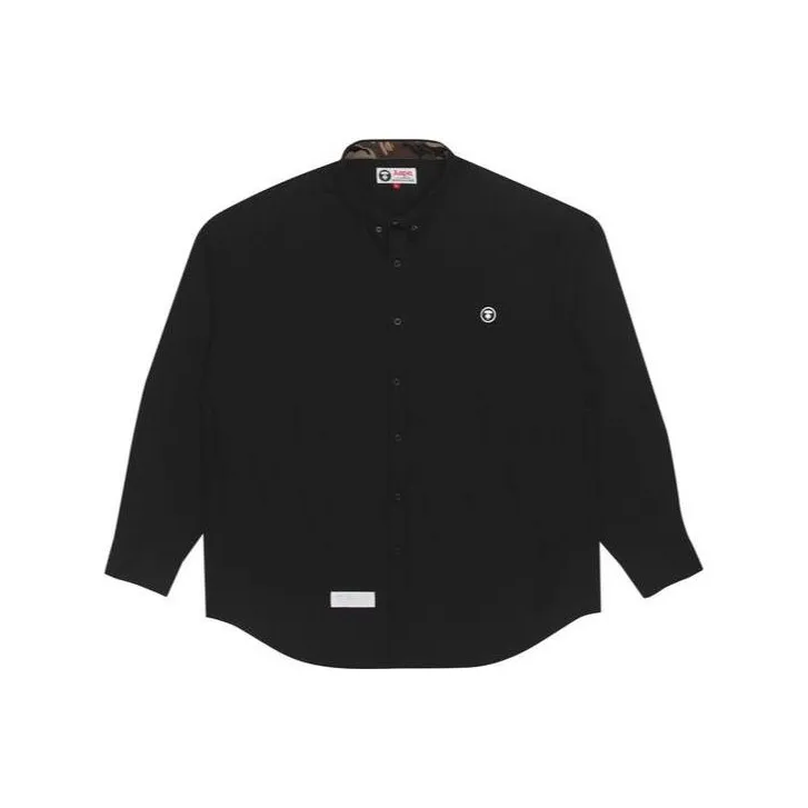 Aape Logo-patch Long-sleeved Shirt-0