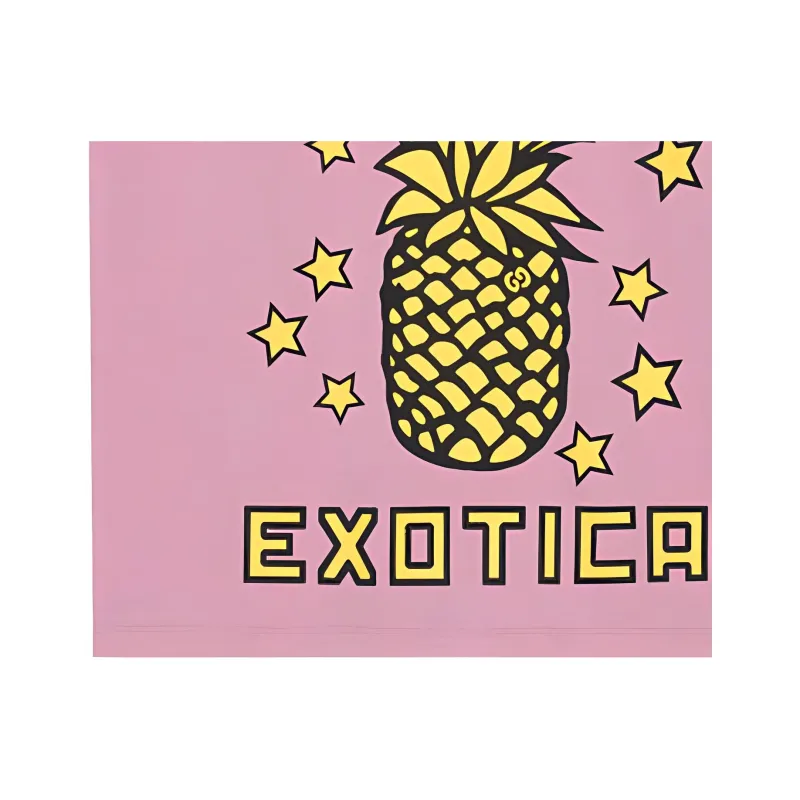 GUCCI Exotica Pineapple print T shirt-4