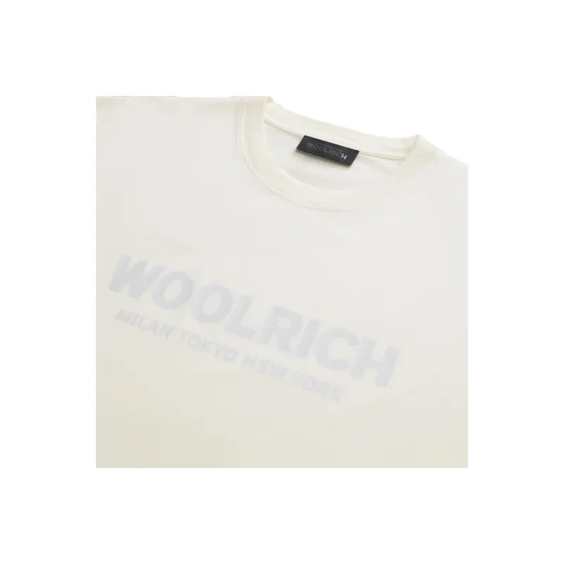 WOOLRICH SS25 T Shirt Men's Arctica White-5