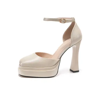 WEISHIBANGWEI Chunky Heel High Heels Women's