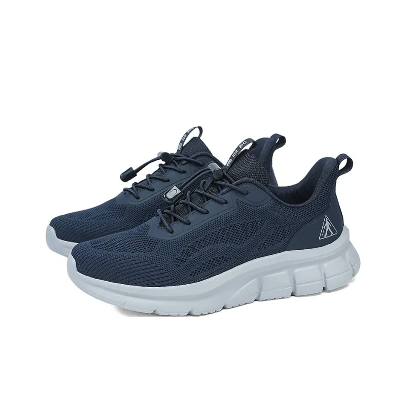 ZULIZ Sports Elderly Shoes Casual Shoes Men Low Top Black/Dark Blue-7