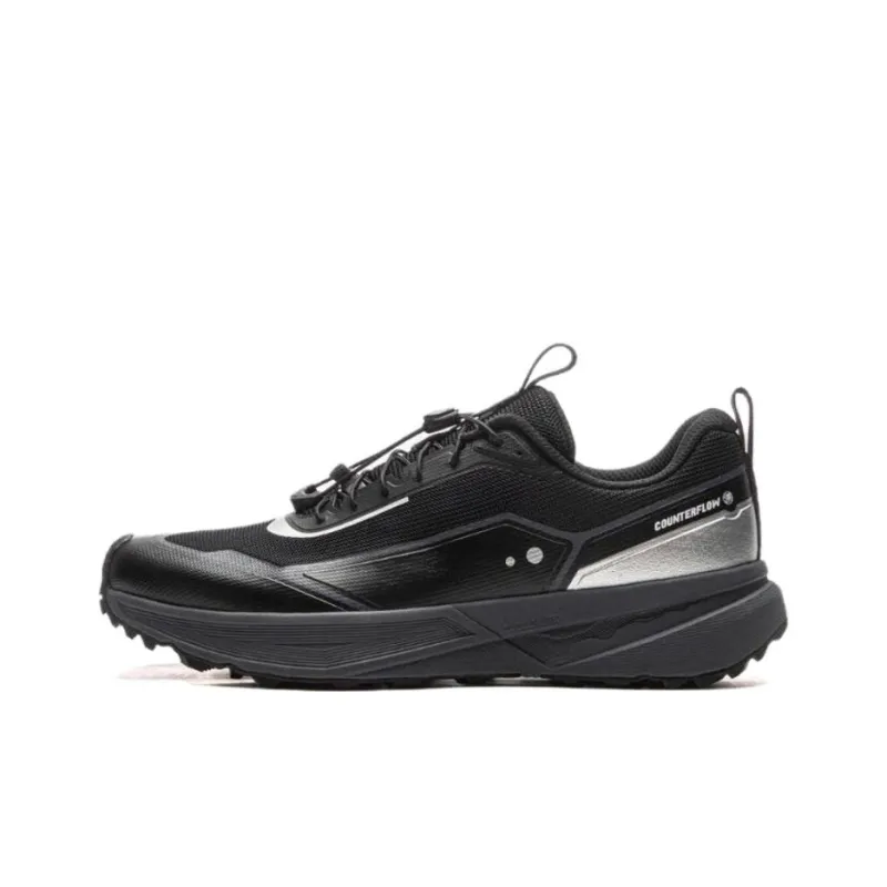 LiNing CF Tracing Walking Landscape Slip Resistant, Abrasion Resistant, Breathable Low Top Casual Shoes Men's Black-0