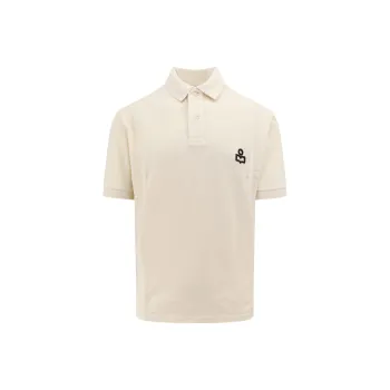 ISABEL MARANT Afko Logo Embroidered Polo Shirt