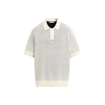 ZARA Polo Shirt Men's Raw White