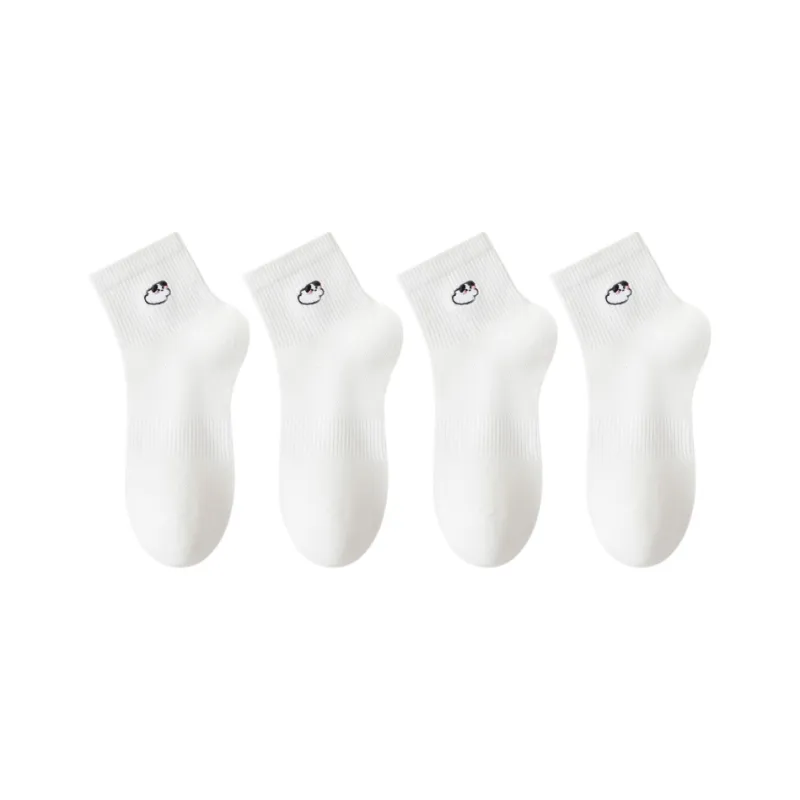 FAIRWHALE Mid Calf Socks Women's 4 Pack-7