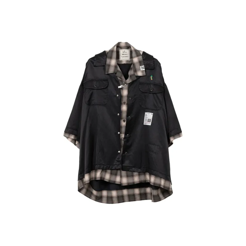 Maison Mihara Yasuhiro Double layered Short sleeve Shirt-0