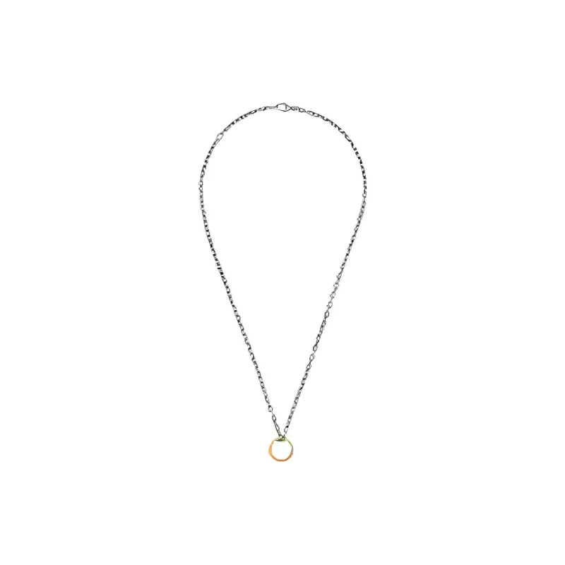 GUCCI Sterling Silver Necklaces Unisex Gold-1