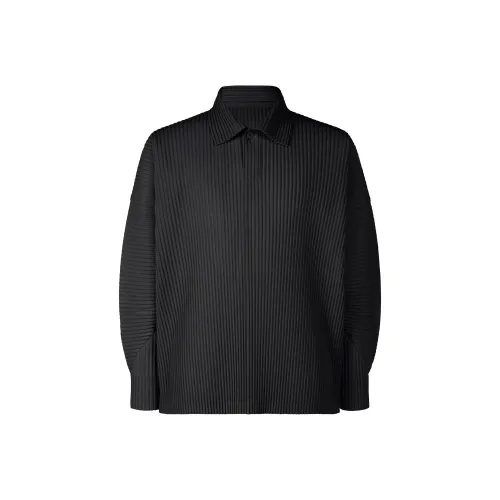 ISSEY MIYAKE Monthly Color January Polo Shirt Men's Black