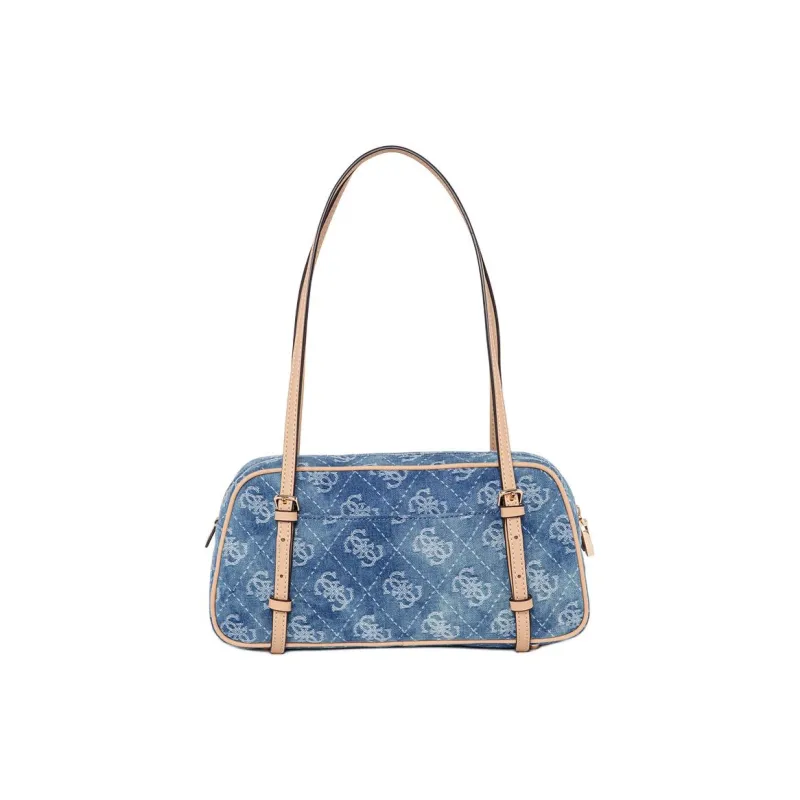 GUESS Fabric With Artificial Leather Shoulder Bag Women's Denim Blue-2