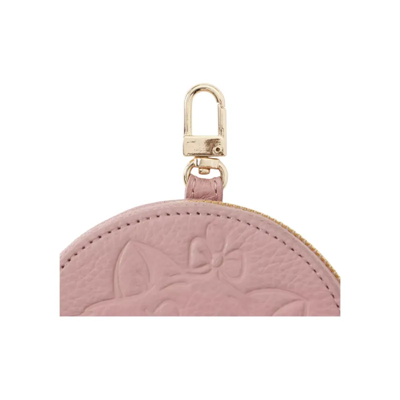 Disney Cow Leather Coin Purse Women's Pink-5