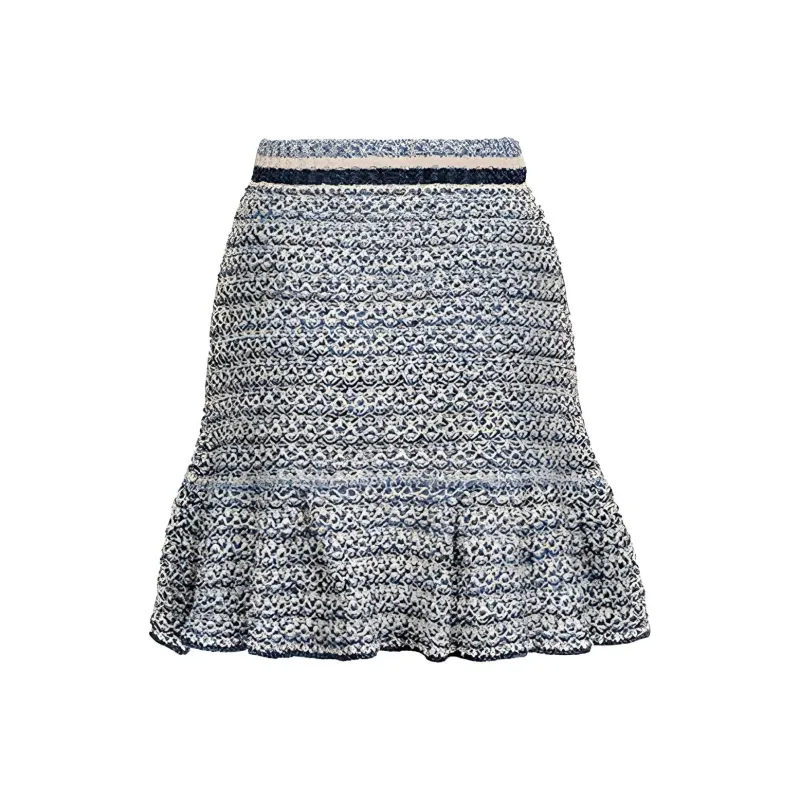 PINKO Casual Short Skirts Women's Black/White-1