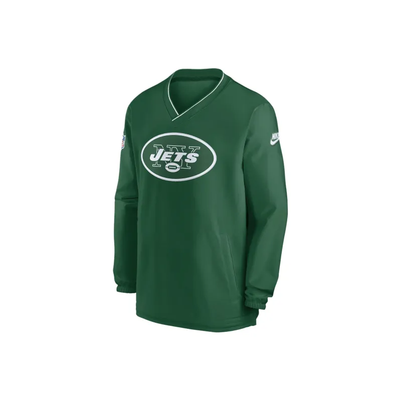 Nike New York Jets Logo Men's Nike Nfl Long Sleeve Windshirt-0