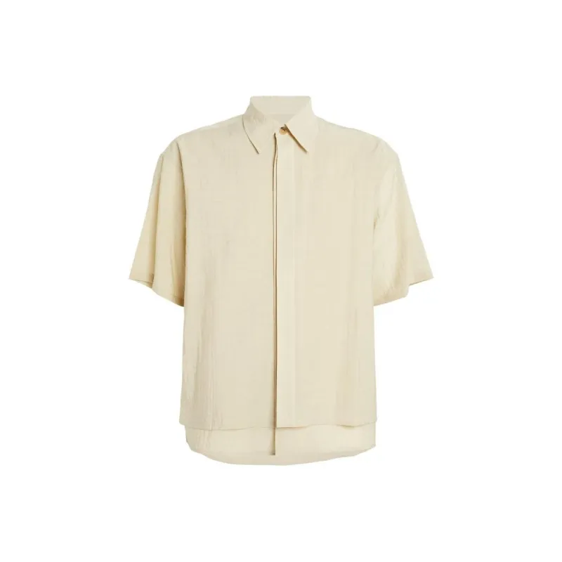 Le 17 Septembre SS24 Double-layered Shirt Shirt Men's Beige-0