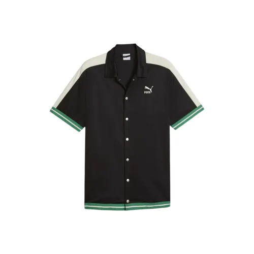 PUMA T7 Men's Shooting Shirt Polo Shirt Men's Black