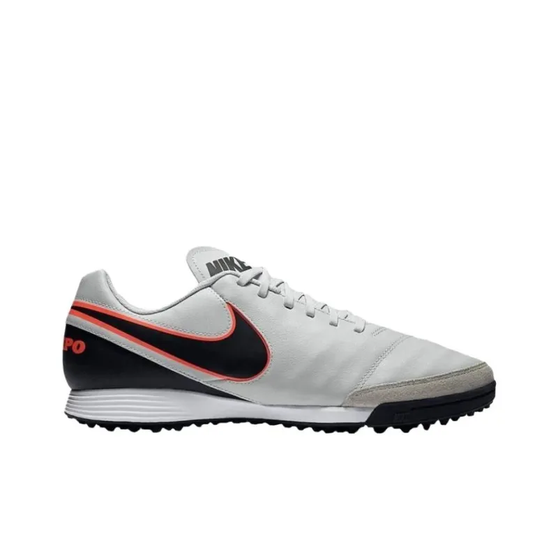 Nike Tiempo Genio 2 Artificial Ground Anti Slip Wear Resistant Soccer Shoes Men's White-1