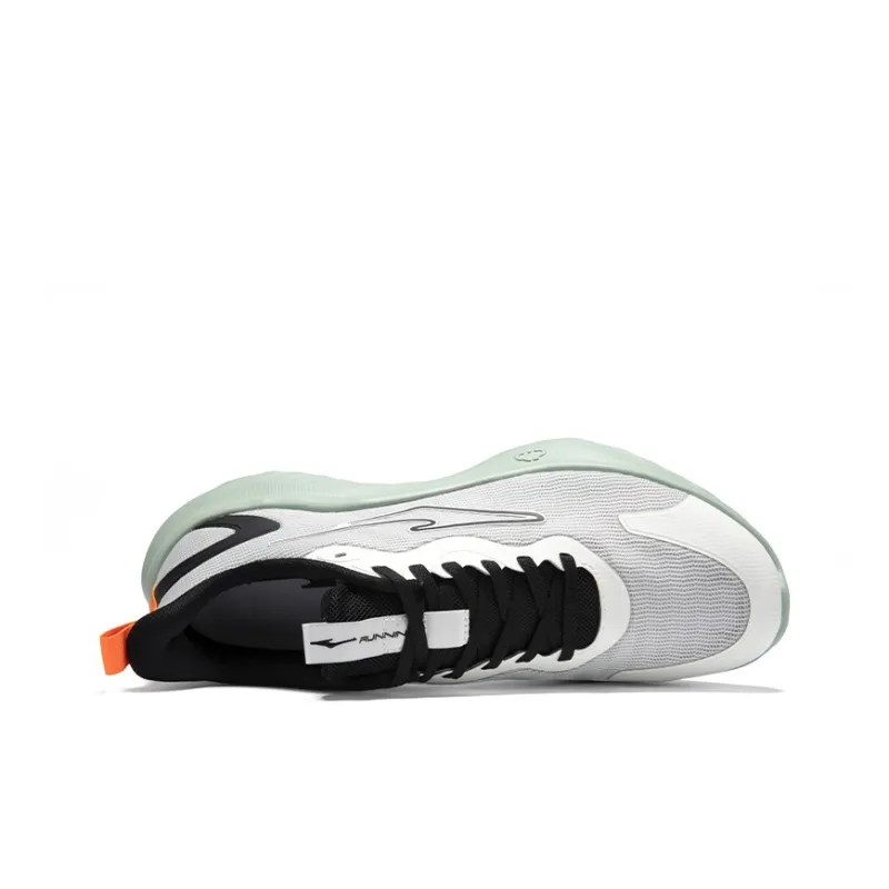 Erke Cushioning, Breathable, Lightweight Low Top Casual Running Shoes Men's Microcrystal White Cuitao Color-4
