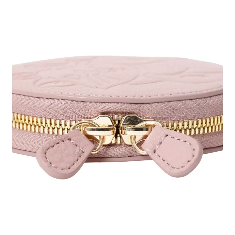 Disney Cow Leather Coin Purse Women's Pink-4