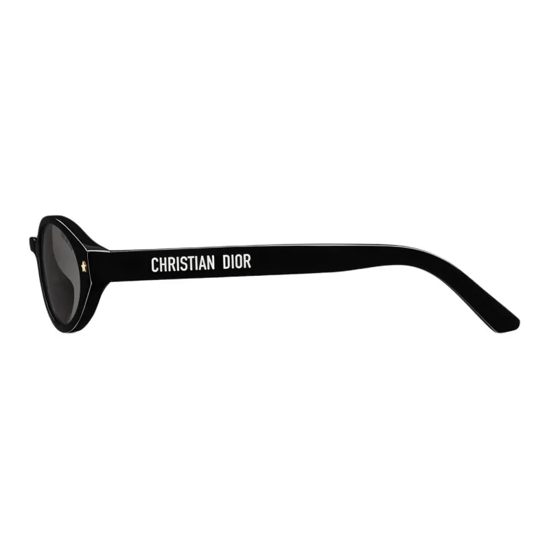 DIOR Acetate Oval Sunglasses Unisex Black-2