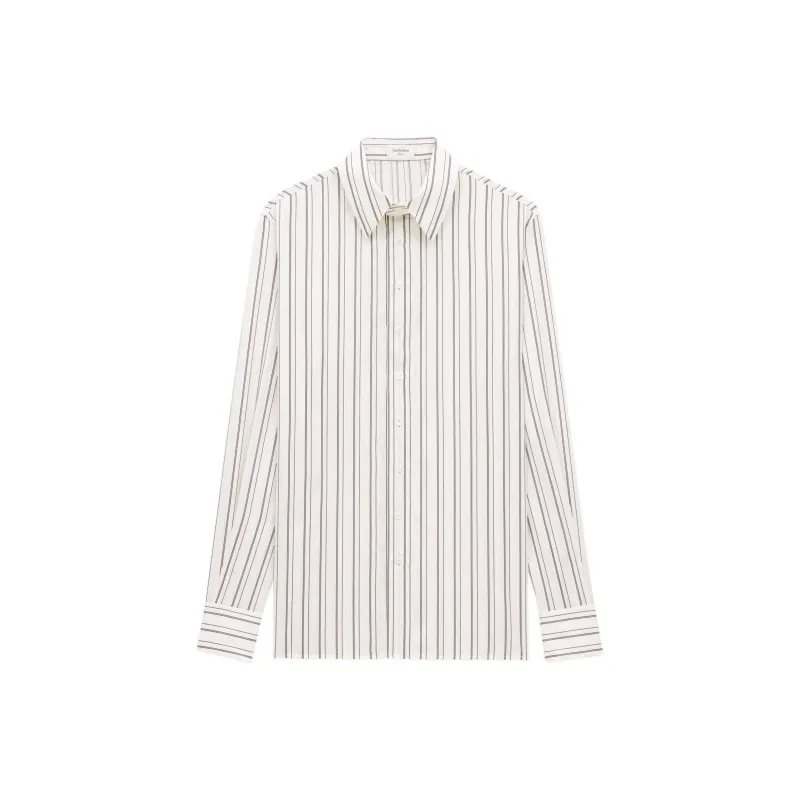 SAINT LAURENT Striped Button Up Shirt-0