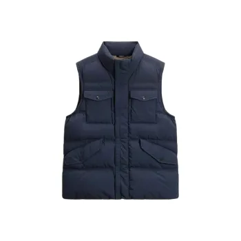 WOOLRICH Down Vest Men's Marine Blue