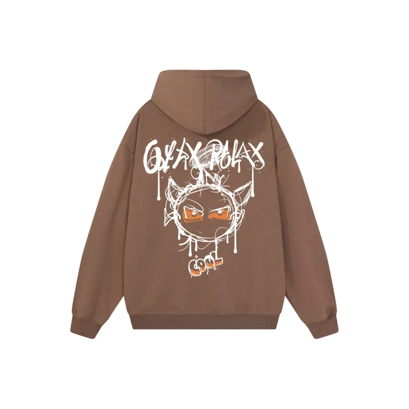 GXXX Demon Hooded Fall And Winter Sweatshirt Unisex-21