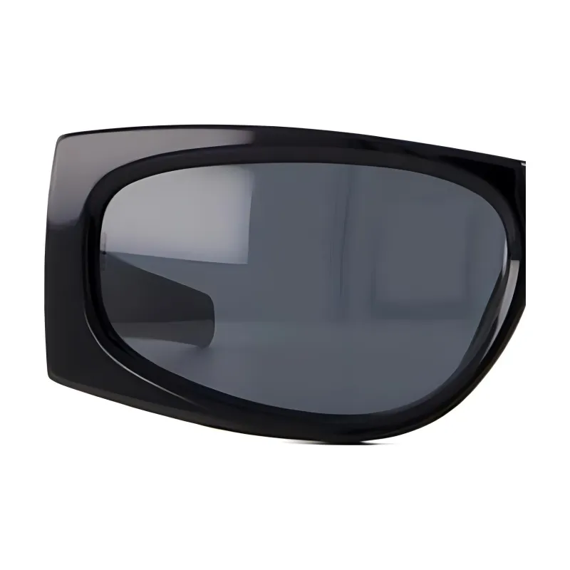SAINT LAURENT Recycled Acetate Bio Nylon Square Sunglasses Women's Black-2
