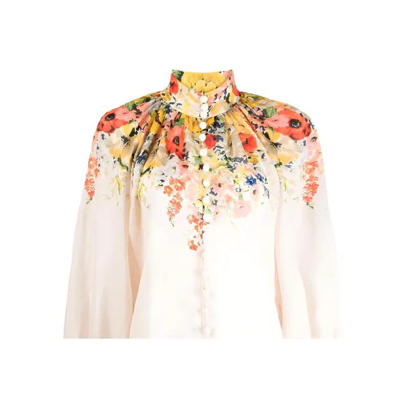 Zimmermann Alight Floral-print Linen Blouse-4