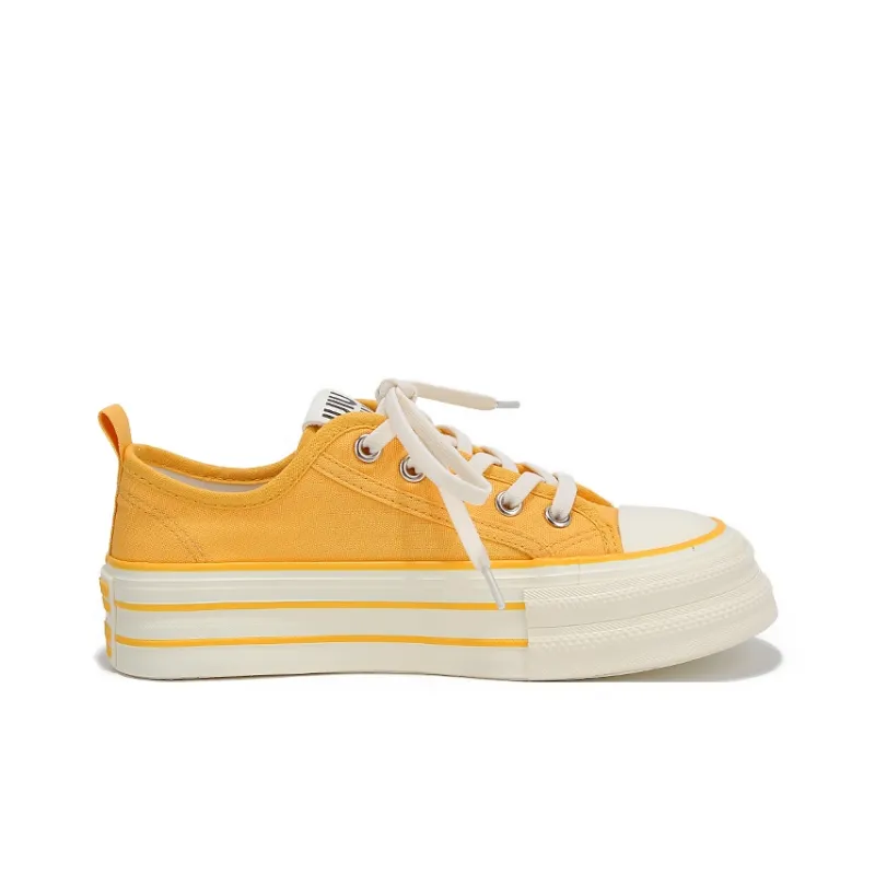 Yobn Abrasion Resistant, Breathable, Lightweight Low Top Canvas Shoes Women's-1