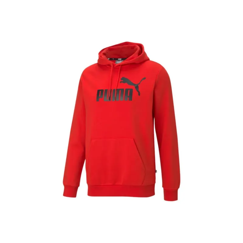 PUMA Essentials Big Logo Hoodie Sweatshirt Men's Red-0