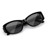 Bright Black Frame with Black Gray Lens
