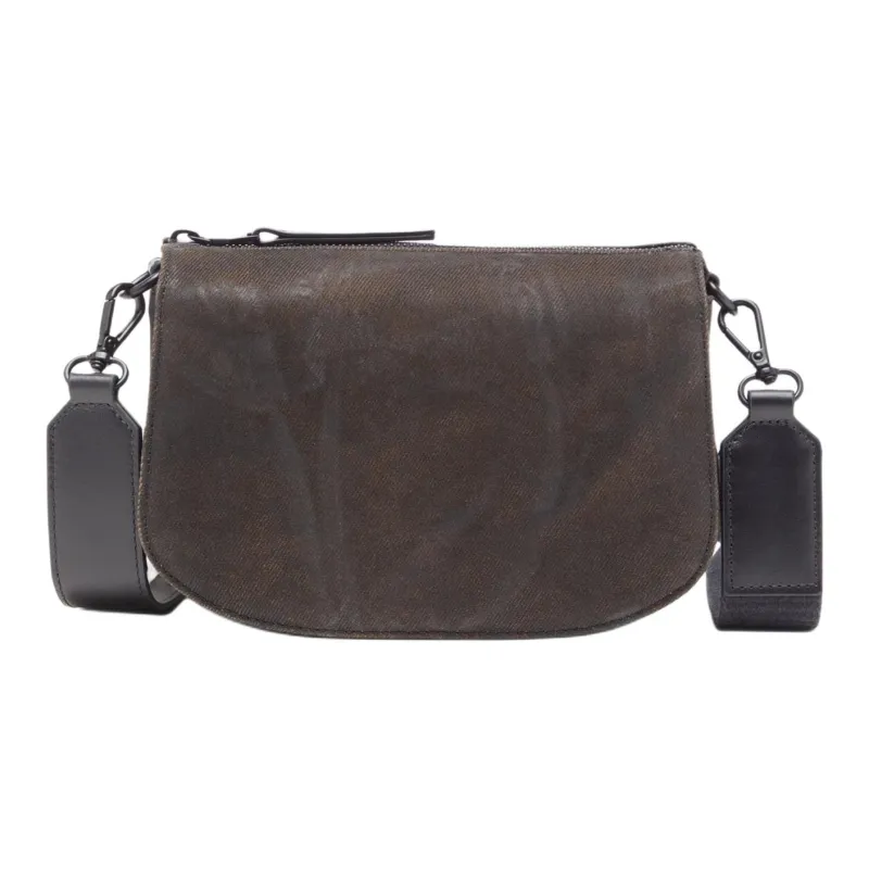 DIESEL Cotton Camera Bag, Shoulder Bag Unisex Black-3