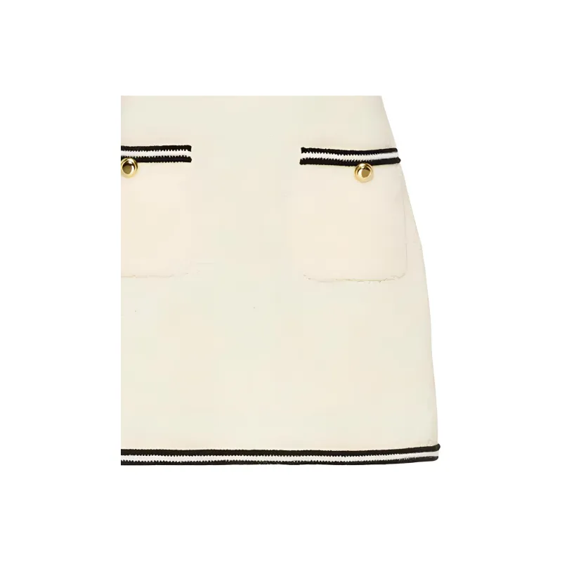 MIU MIU FW22 Casual Short Skirts Women's Ecru-5