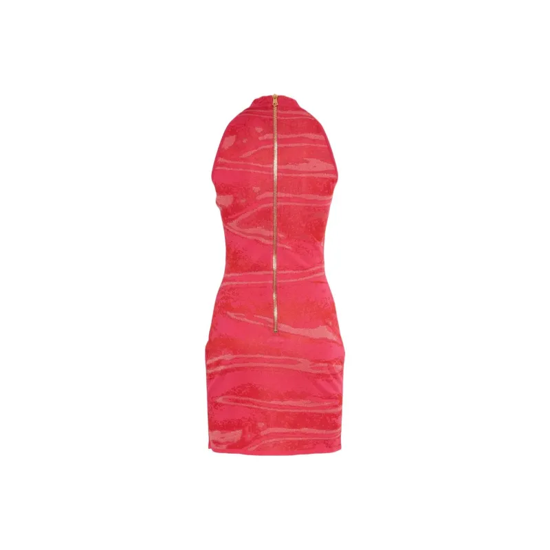 BALMAIN Patterned jacquard Mini Dress-1