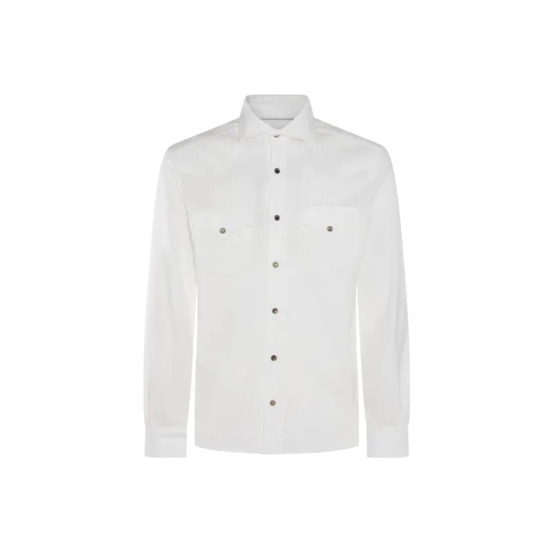 Brunello Cucinelli Long Sleeved Button Up Shirt-0