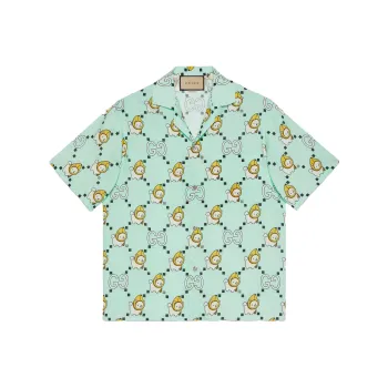 GUCCI Shirts Men Teal